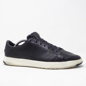 Men's Black Leather Sneakers